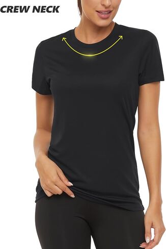 TACVASEN Women's Short Sleeve Shirts Sun Protection T-Shrit UPF 50+ Quick Dry Outdoor Yoga Running Gym Workout Tops in Saudi Arabia