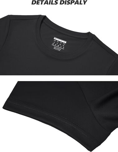 TACVASEN Women's Short Sleeve Shirts Sun Protection T-Shrit UPF 50+ Quick Dry Outdoor Yoga Running Gym Workout Tops in Saudi Arabia