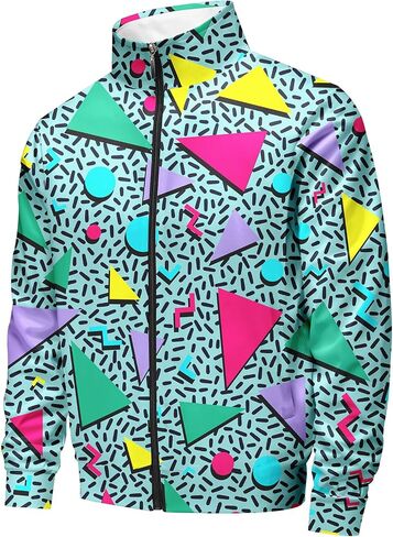 Retro 90s 80s outfit for men sweatsuits track suits for men 2 piece set Full Zipper with 2 Knit Beanie hat in Saudi Arabia