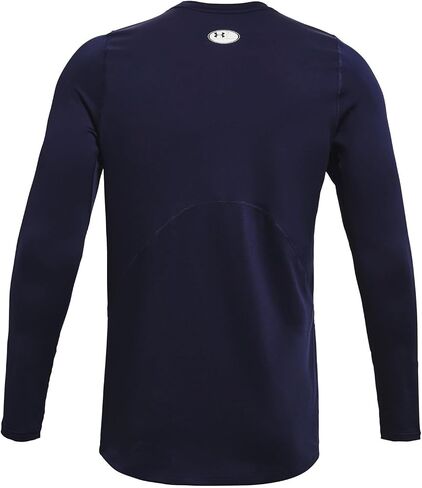 Under Armour - تي شيرت رجالي ColdGear Armor Fitted Crew بأكمام طويلة، اللون أسود (001)، المقاس: XX-Large x Tall in Kuwait