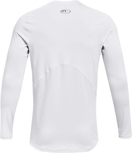 Under Armour - تي شيرت رجالي ColdGear Armor Fitted Crew بأكمام طويلة، اللون أسود (001)، المقاس: XX-Large x Tall in Kuwait