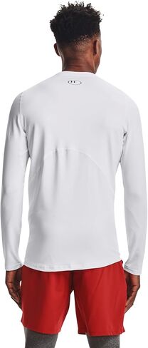Under Armour - تي شيرت رجالي ColdGear Armor Fitted Crew بأكمام طويلة، اللون أسود (001)، المقاس: XX-Large x Tall in Kuwait