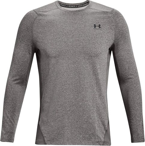 Under Armour - تي شيرت رجالي ColdGear Armor Fitted Crew بأكمام طويلة، اللون أسود (001)، المقاس: XX-Large x Tall in Kuwait