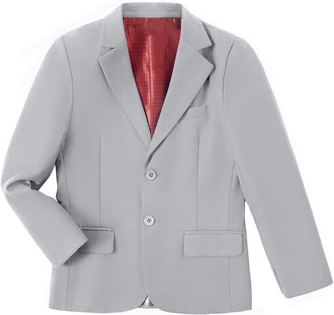 Boys Formal Suit Blazer Two-Button Jacket Coat for Kids School in Saudi Arabia