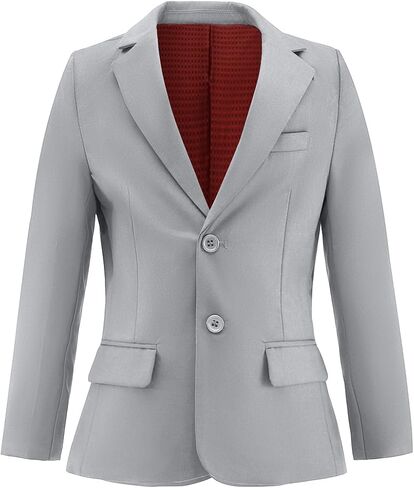 Boys Formal Suit Blazer Two-Button Jacket Coat for Kids School in Saudi Arabia