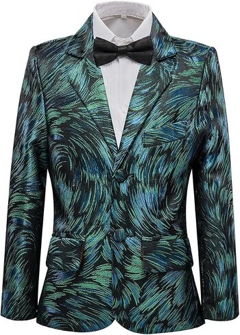 Boys Formal Suit Blazer Two-Button Jacket Coat for Kids School in Saudi Arabia