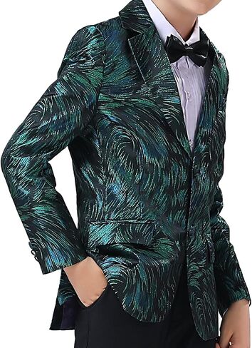 Boys Formal Suit Blazer Two-Button Jacket Coat for Kids School in Saudi Arabia