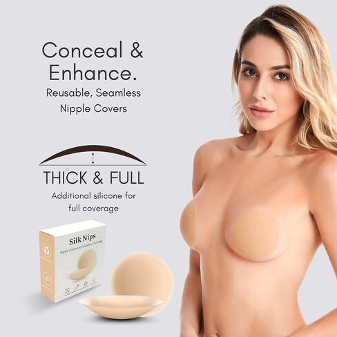 Nipple Cover for Women – Waterproof Sticky Boobs Made with Medical-Grade Silicone, Sticky Bras for Comfort in Saudi Arabia