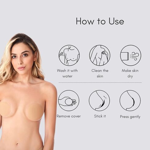 Nipple Cover for Women – Waterproof Sticky Boobs Made with Medical-Grade Silicone, Sticky Bras for Comfort in Saudi Arabia