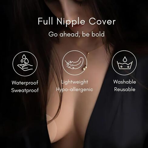 Nipple Cover for Women – Waterproof Sticky Boobs Made with Medical-Grade Silicone, Sticky Bras for Comfort in Saudi Arabia