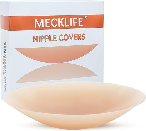 Silicone Nipple Covers - 2 Pairs Reusable & Hypoallergenic - Ultra-Thin, Adhesive Breast Pasties for Women in Saudi Arabia