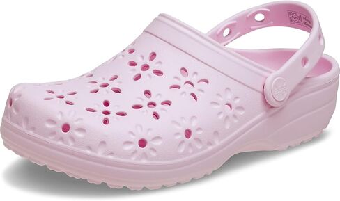 Crocs Unisex Adult Classic Floral Cut Out Clogs in Saudi Arabia