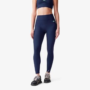 Lacoste x Bandier Womens Ribbed Leggings, Arielle Green, S