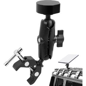 لمجموعة أدوات تركيب سلم Starlink Mini Mount RV، حامل حامل السقف المشبك للقمر الصناعي Starlink Mini، ملحقات دعامة Starlink الصغيرة محول عمود أنابيب سبائك الألومنيوم، حامل Starlink الصغير للمركبة