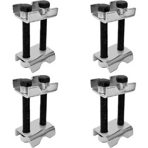 4PCS 2-Way Adjustable Car Spring Spacer, Mini Spreads or Compresses Coil Spring Struts Tool, Carbon Steel Manual Vehicle Adjuster Accessories, Universal for SUV, Truck, RV