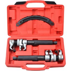 Prokomon Heavy Duty Coil Spring Compressor Tool; 3 Pieces Macpherson Strut Spring Compressor Tool with Jaws and Holder; Max Load 2645 Pounds