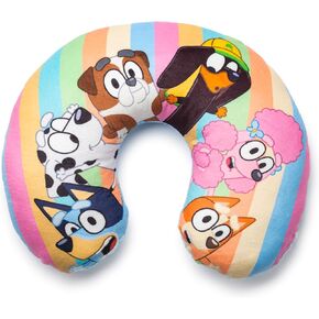 Jay Franco Disney Stitch Kids Travel Neck Pillow - Soft Polyester Support for Car, Airplane & Road Trips - Cute Lilo and Stitch Design - Comfortable Child Neck Support for Ages 3-10