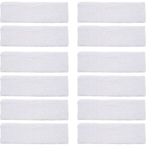 INNOLIFE 12 Pack Ultra Thin Sweatband Unisex Yoga Headband, Soft Cotton Stretchy Headbands Sweatbands Sports Indoor Outdoor Yoga Exercise Fitness Headbands
