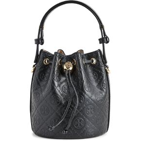 Tory Burch Women's T Monogram Debossed Mini Bucket Bag