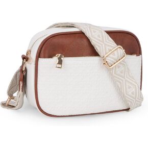 Crossbody Bags for Women, PU Leather Fashion Crossbody Bag with Adjustable Wide Stylish Strap, Women's Crossbody Handbags
