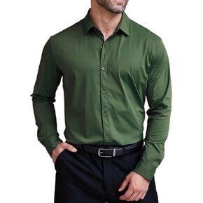 COOFANDY Mens Dress Shirts Long Sleeve Wrinkle Free Shirts Regular Fit Button Down Business Formal Shirts