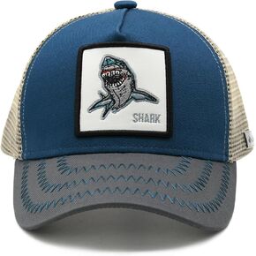 Boys Shark Trucker Hat, Toddler Snapback Mesh Baseball Caps for Kids Ages 2-8