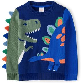 Gymboree,and Toddler Long Sleeve Sweaters,T.Rex/Stegosaurus,8