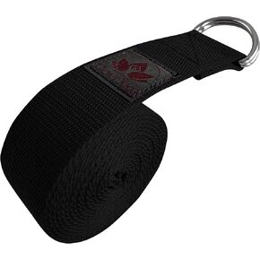 Yoga Bands - Dark Grey 8 Foot Cotton Strap - By Clever Yoga