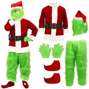 brableewear Christmas Monster Costume Adult Cosplay Costume Luxury Santa Claus Santa Suits Outfits