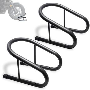 WOWTK 6.5" Removable Dirt Bike Wheel Chock w/Mount Kit,6 1/2 in. Wide Motorcycle Trailer Locking Wheel Chock Tire Holder,Pack of 2