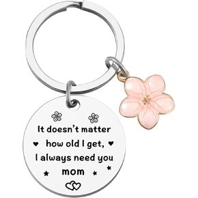 Mom Birthday Gifts, Christmas Gifts for Mom from Daughter Son, Mothers Day Gifts, Mom Keychain from Kids Baby Toddler