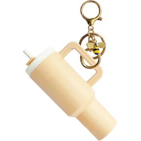 Mini Stanley Cup Keychain Mini Tumbler Keychain Chapstick Holder Tiny Stanley Keychain Tumbler Cup Lip Balm Holder