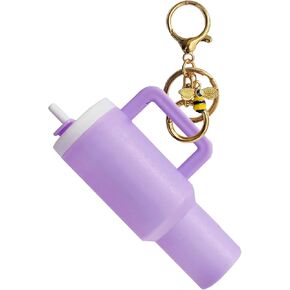 Mini Stanley Cup Keychain Mini Tumbler Keychain Chapstick Holder Tiny Stanley Keychain Tumbler Cup Lip Balm Holder in Saudi Arabia