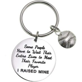 Melix Home Baseball Basketball Softball Mom Gifts Keychain Soccer Ball Gift for Dad Present