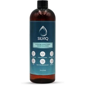 Structured Silver Water 30PPM - ph Balanced Alkaline Structure Colloidal Silver Liquid Solution Mineral Supplement for Natural Immune Support - Enhanced Wellness & Gut Health - 16 Oz (437ml)
