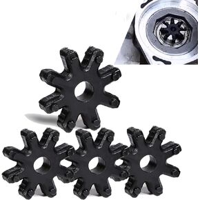 4 PCS Car Flexible Steering Coupling, Nylon Plastic Steering Column Gear Sleeve, Steering Column Abnormal Noise Solver Replacement 563152K000FFF, Compatible with Hyundai Sonata Kia K5 (Black)
