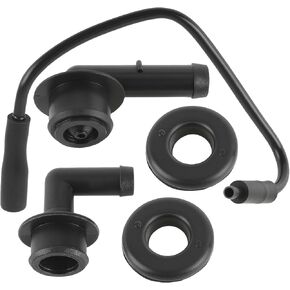 MOTOALL 4854265 Crankcase Vent Tube Breather Hose & 53013360AA Vent Valve Elbows Grommet Kit Fit for Jeep Wrangler Grand Cherokee 1997-2004 Replaces 2946079