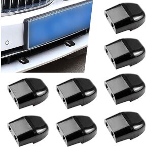 4 PCS Car Deer Repeller, 1.96" x 0.86" ABS Plastic Animal Warning Ultrasonic Expulsion Device for Outdoor Travel, Self-Adhesive Whistle for Avoiding Hitting Deer, Universal for Cars (Black)