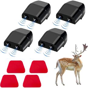 4 PCS Deer Whistles for Car, Avoid Collisions Deer Warning Devices with Adhesive Tapes, Universal Animal Alert Save Deer Whistles for Cars Trucks Motorcycles, Car Accessories (White)