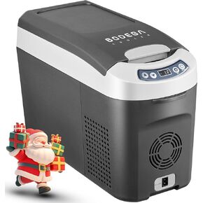BODEGA 12 Volt Refrigerator, 16 Quart (15L) Car Fridge, Portable Refrigerator (5℉-68℉), 12/24V DC for Outdoor, Vehicles, Camping, Travel