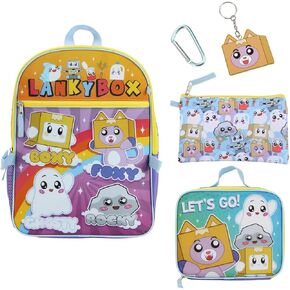 LankyBox 5-Piece Backpack & Lunchbox Set