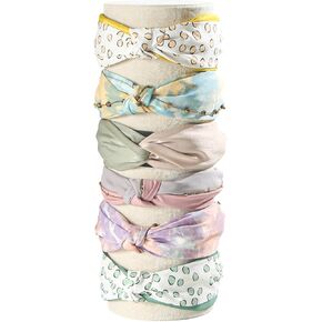 Coward Vertical Headband Holder Hairband Display Stand Storage Headband Organizer for women Baby Girls(14.2" high(yellow linen))