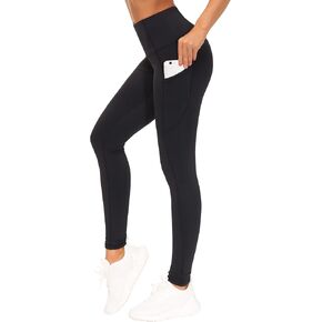 THE GYM PEOPLE Thick High Waist Yoga Pants with Pockets Fleece Lined Tummy Control Workout Leggings for Women