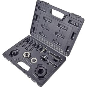 Aain 14 PCS Power Steering Line Disconnect Pulley Puller Remove and Install Tool Kit for Water Vacuum Pump, Alternator pulleys Installation Remover for GM/FORD/CHRYSLER, MK27A
