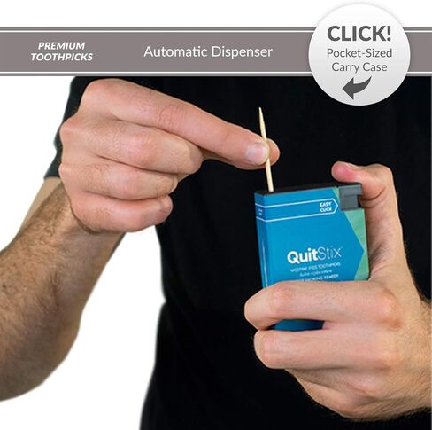 Craving Relief Toothpicks with Activating Tingle to Replace Cigarettes, Quit Smoking, Vaping, Keeps Mouth Clean & Fresh, Perfect for Smokers & Non-Smokers (Menthol, 1 Pack) in Saudi Arabia