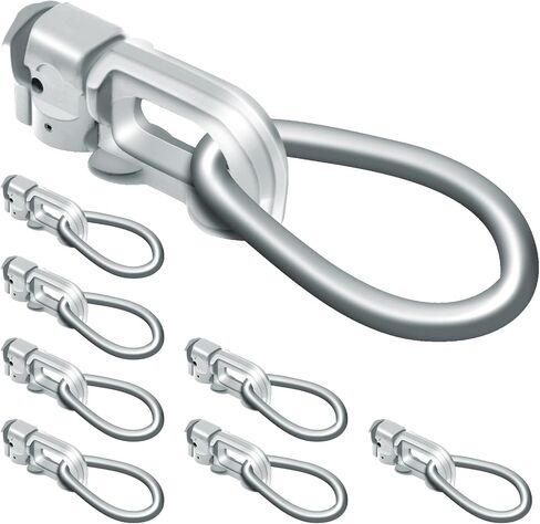 8Pack L Track Double Stud Tie Down Fitting with Pear Link Black, L Track Tie Down, L-Track Accessories for Truck Bed,Trailer Cargo Control,Pickup, RV, ATV Breaking Load 5500Lbs in Saudi Arabia