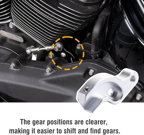مجموعة مساعدة التروس المحايدة من هارلي، التحول أسهل، مساعدة نقل التروس مناسبة لـ 2008+ Harley Touring، 2018+ Softail، تجعل النقل أسهل بنسبة 20%، فضي in Saudi Arabia