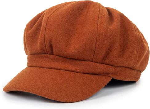 Women Fashion-Newsboy-Hats Wool-Beret Vintage Cabbie Cap Bakerboy-Pageboy Winter-Hat for Ladies Girls in Kuwait