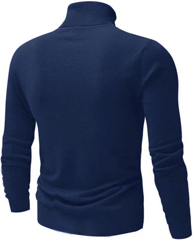 GAGELE Mens Casual Slim Fit Basic Shirt Knitted Lightweight Pullover Turtleneck Sweater in Saudi Arabia