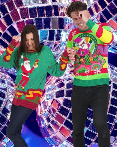 Holiday Hype Men's Ugly Christmas Sweater Holiday Pullover Traditional Fun in Saudi Arabia